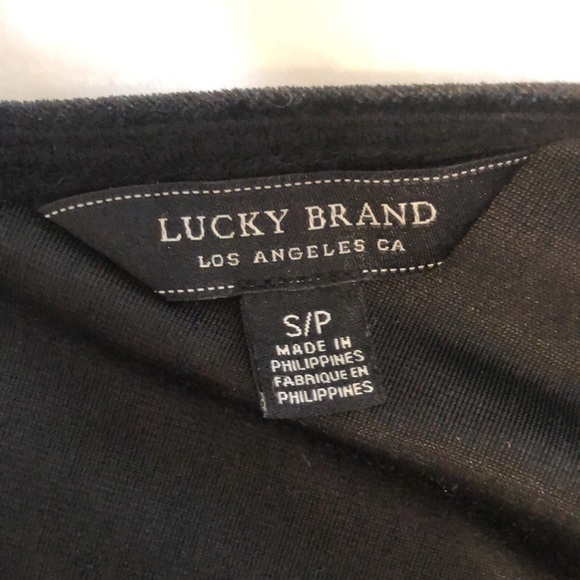 Lucky Brand black velvet buttoned tank size S - Picture 6 of 8